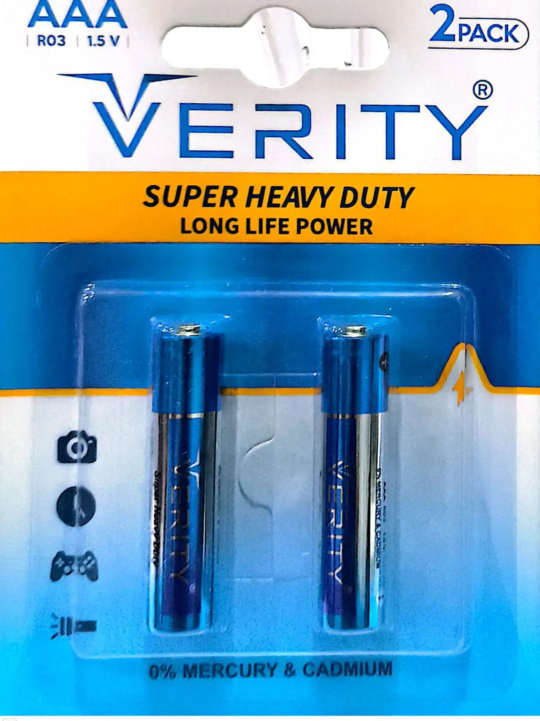 باطری وریتی نیم قلم مدل SUPER HEAVY DUTY ورقی ۲عددی