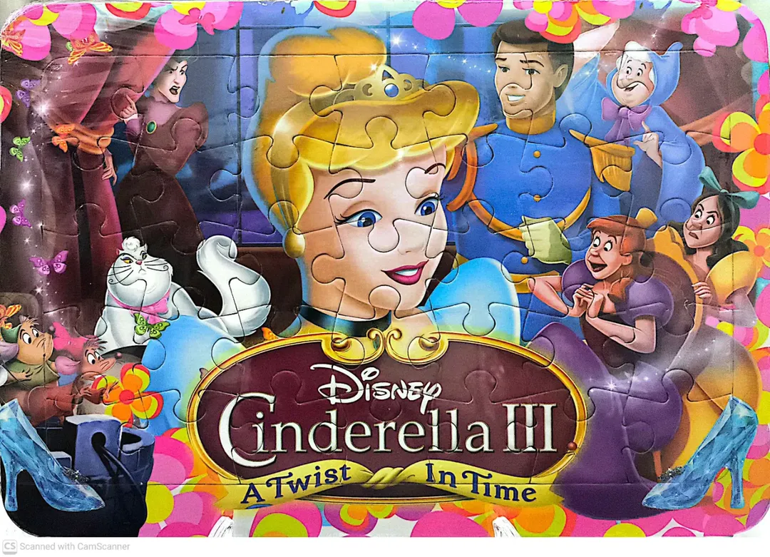 پازل مقوایی سیندرلا پشت مقوایی