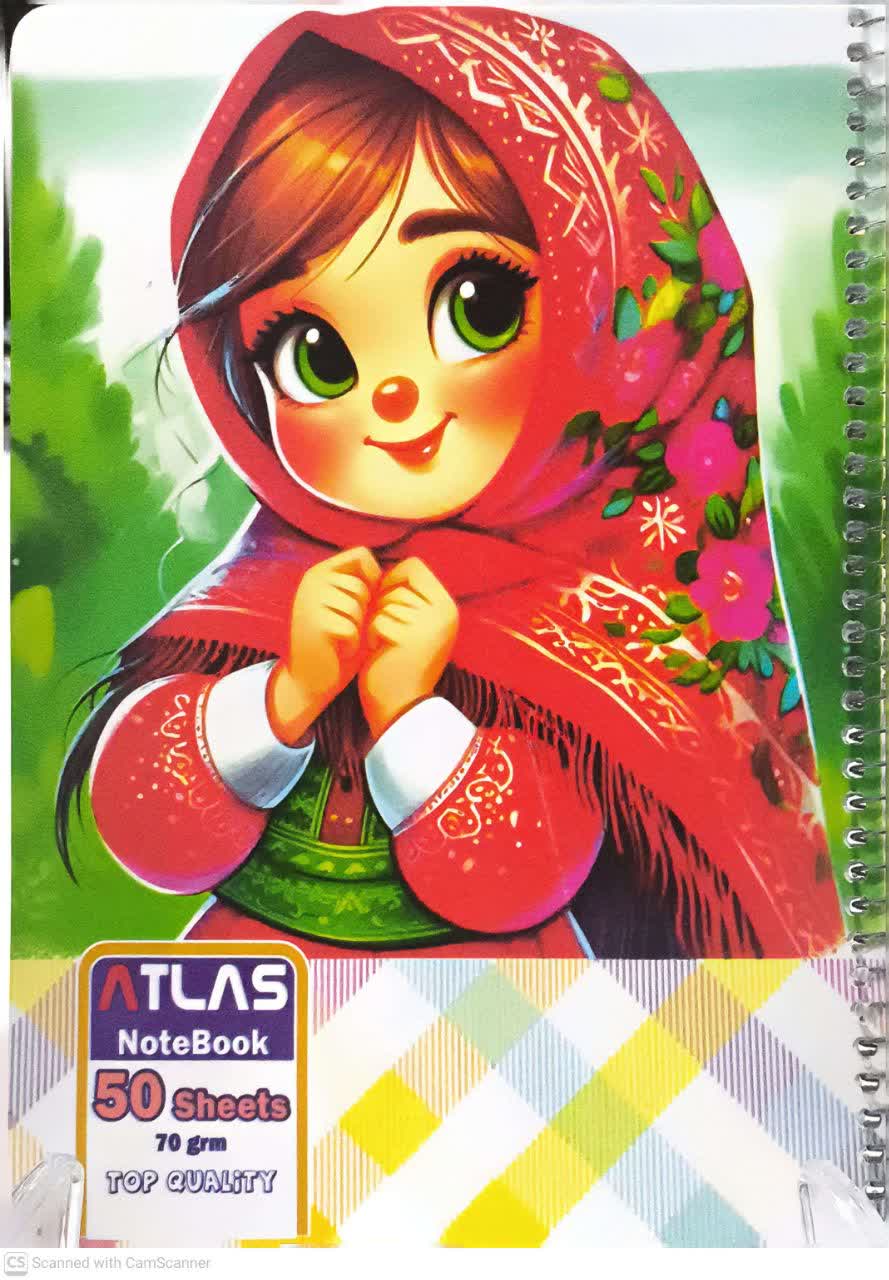دفتر 50برگ طلقی عروسکی