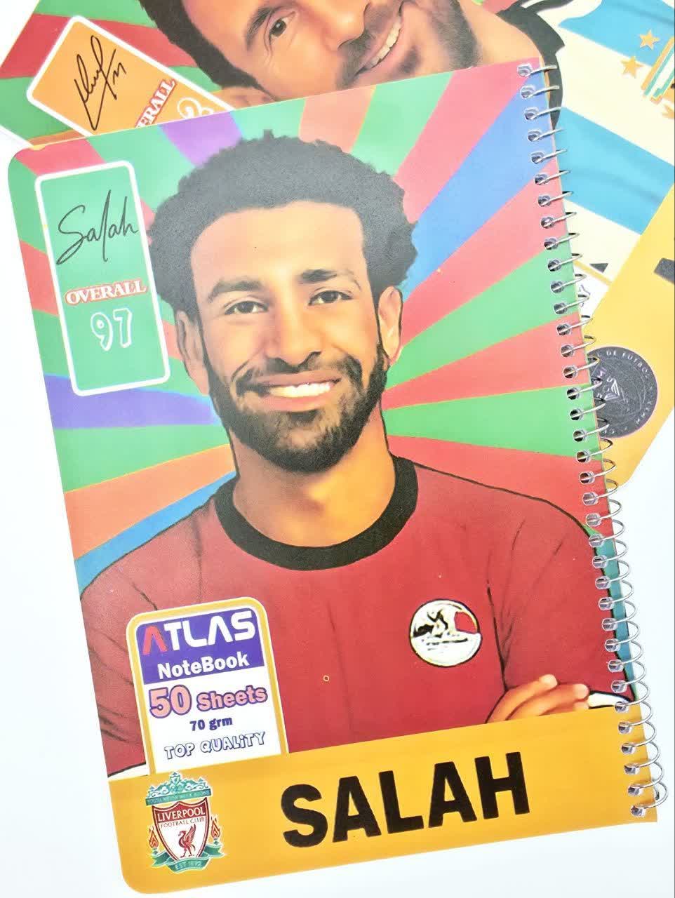دفتر 50برگ طلقی فوتبالی