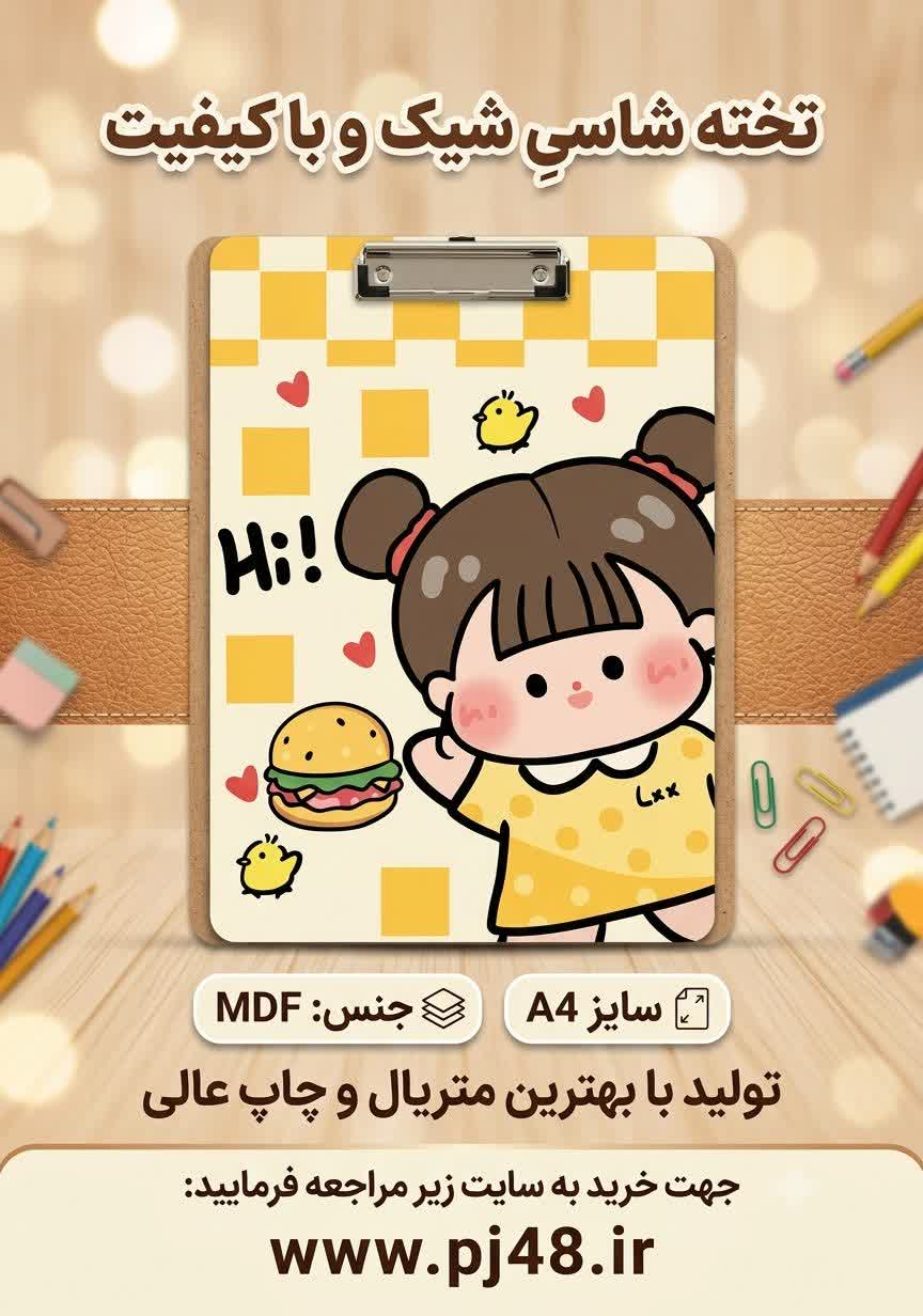 تخته شاسی کیوت MDF  سایز A4